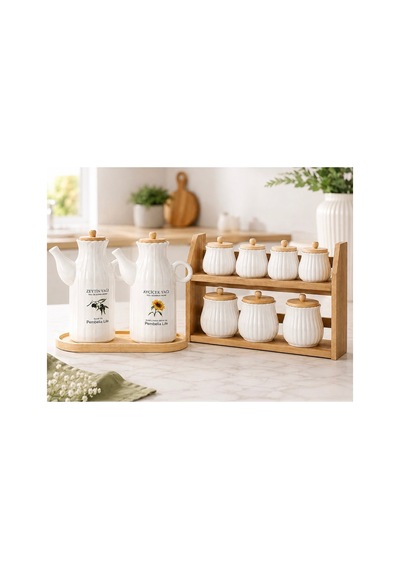 Porselen Baharatlık Ve Yağlık Seti 11 Parça Bambu Standlı 2 Li 1000 Ml Yağdanlık Seti Standlı 7 Li Porselen Papatya Model Baharatlık Seti Yağlık Baharatlık Takım Mutfak Düzen Seti Çeyizlik Takım Beyaz Diğer Porselen Baharatlık Ve Yağlık Seti 11 Parça Bambu Standlı 2 Li 1000 Ml Yağdanlık Seti Standlı 7 Li Porselen Papatya Model Baharatlık Seti Yağlık Baharatlık Takım Mutfak Düzen Seti Çeyizlik Takım Beyaz Diğer