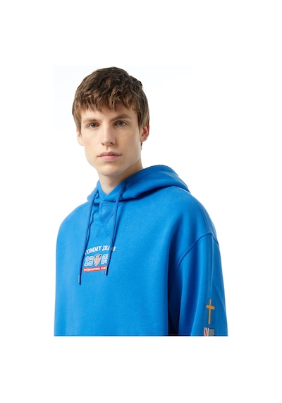 Tommy Hilfiger Tommy Jeans Tju Archive Games Unisex Mavi Hoodiedüzdm0dm19544