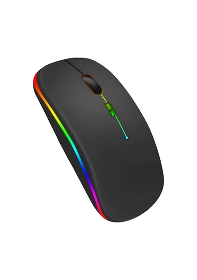 Coofbe Rgb Işıklı Ayarlanabilir 3dpı Şarjlı Sessiz 2.4g+kablosuz Bluetooth Mouse Laptop Tablet Uyumlu