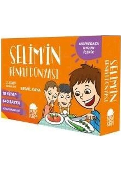 Selim'in Renkli Dünyası-3.Sınıf Okuma Seti-10 Kitap Takım - Serpil Kaya - Mavi Kirpi