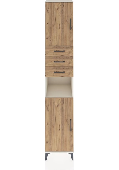 Hyperion Dolap 4 Raflı 3 Çekmeceli 2 Kapaklı 44x44x243 Aytaşı-çam Aytası