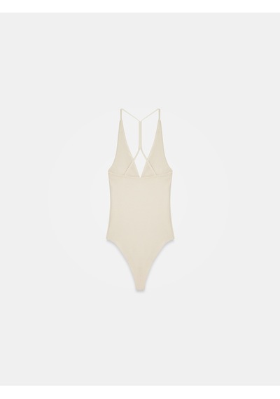 Dilvin 21175 Halter Yaka Bodysuit-taş
