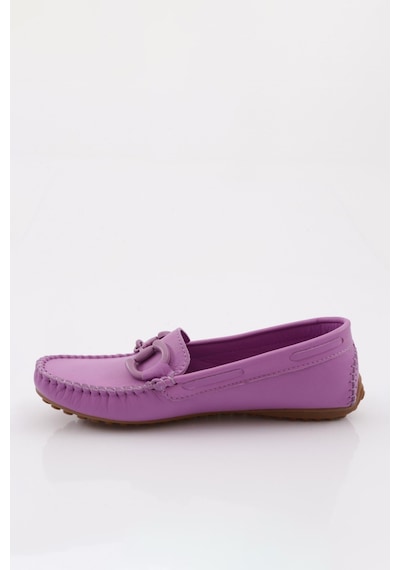 Dgn K105 Kadin Aksesuarli Loafer Ayakkabi K105-1774-R1147 Lila