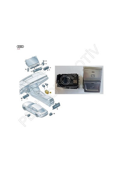 Audi A7 Park El Fren Düğmesi 4k0927225b 2019 - 2024