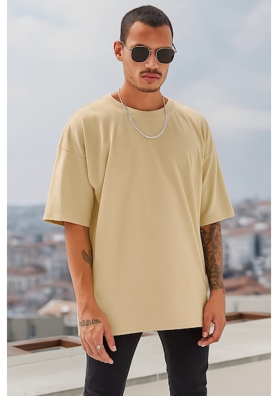 Oversize T-shirt Bej