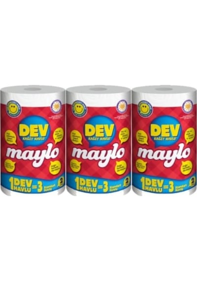 Maylo Dev Rulo Kağıt Havlu 3 Paket