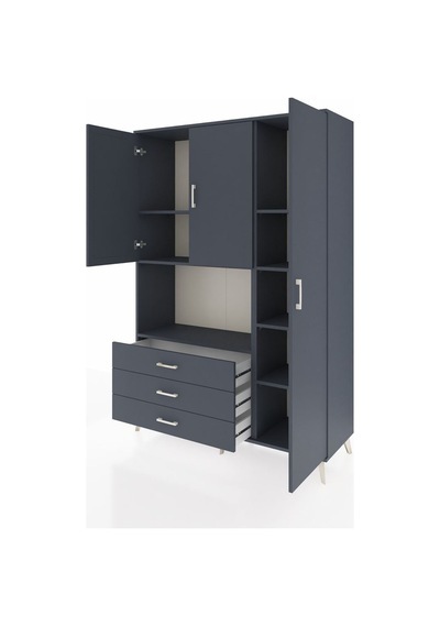Hyperion Dolap 7 Raflı 3 Çekmeceli 3 Kapaklı 132x44x195 Antrasit-antrasit/antrasit Antrasıt/antrasıt Hyperion Dolap 7 Raflı 3 Çekmeceli 3 Kapaklı 132x44x195 Antrasit-antrasit/antrasit Antrasıt/antrasıt
