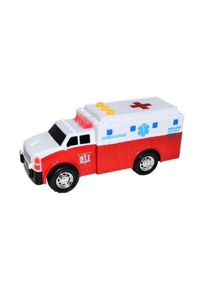 7191 Sun-jnd-clm-oyun Set Kurtarma Araçları Polis Ambulans İtfaiye Ses Işık