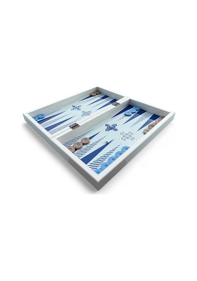 Biggdesign Blue Tile Tavla, Çizilmez Zeminli, Mıknatıslı Mdf Kasa, 2 Kat Vernik Cilalı