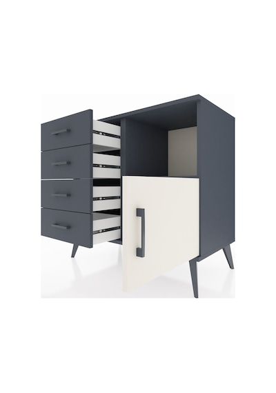 Hyperion Şifonyer Tek Raflı 4 Çekmeceli Tek Kapaklı 88x44x80 Antrasit-aytaşı/antrasit Aytaşı/antrasit Hyperion Şifonyer Tek Raflı 4 Çekmeceli Tek Kapaklı 88x44x80 Antrasit-aytaşı/antrasit Aytaşı/antrasit