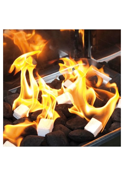 Mangal Kömür Semaver Firelighter Cubes Igniter Tablet Çıra 24x4'lü Paket Beyaz