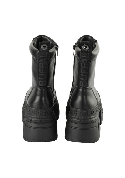 Bot Kadın 1622350 Buffalo Gospher Zıp Boot - Vegan Nappa - Black Siyah