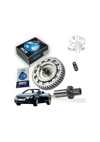 Vw Eos 1F7 1F8 Sunroof Motor Dişli Seti 92104500-1704133B-1Q0959591C-1Q0959591