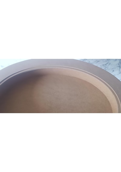 Hobi Adn Ahşap Kayın Mdf Sehpa Rölyef Oval Ölçüyu Değiştirilebilir El Yapım