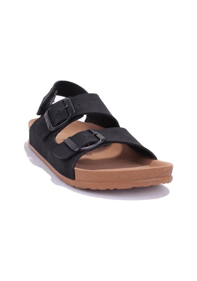 Fly Soft S961 Siyah Ortopedik Günlük Erkek Çocuk Spor Sandalet Siyah