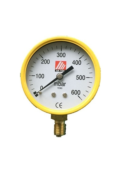 Ak Tek Manometre Küçük 0-600 Mbar Doğalgaz Düşük Basınç Ak Tek Manometre Küçük 0-600 Mbar Doğalgaz Düşük Basınç