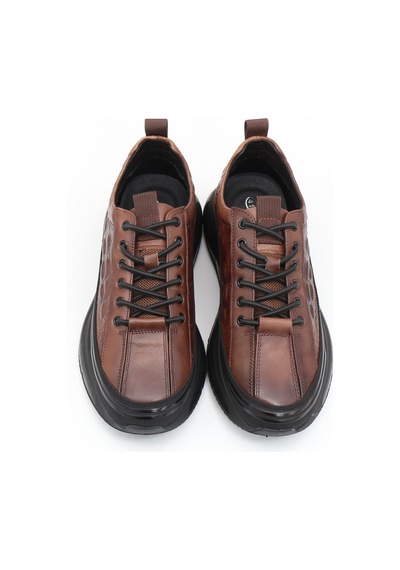 Guja 23k504 Kahve Hakiki Deri Air Taban Erkek Sneakers