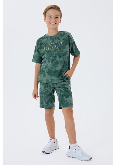 U.s. Polo Assn. Erkek Çocuk Yeşil Bermuda Takım Us2438-c-v3 Yeşil