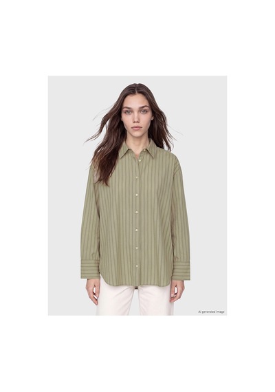 LC Waikiki Alıta Cıty Farkıyla Lcw Modest Yeşil Çizgili Kadın Gömlek Yesil - 931676281 Yesil LC Waikiki Alıta Cıty Farkıyla Lcw Modest Yeşil Çizgili Kadın Gömlek Yesil - 931676281 Yesil