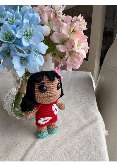 Amigurumı Mını Lılo Bebek 13 Cm
