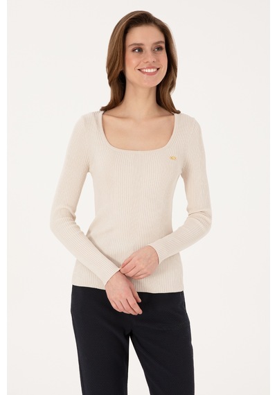 U.S. Polo Assn. U.s. Polo Assn. Kadın Kazak /triko 50314618-vr256 İnci