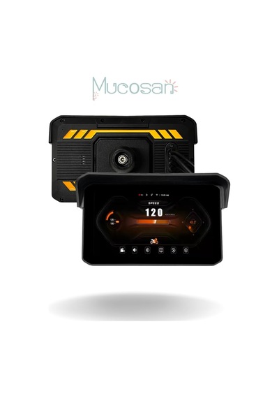 5"ınch 2k Ultra Hd Motosiklet Multimedya Seti Çift Kamera + Basınç Sensörü + Carplay/android