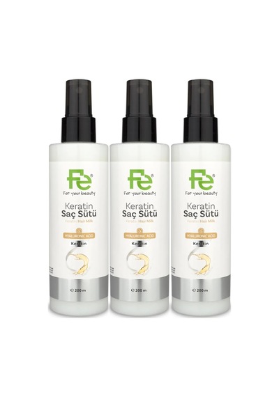 Fe Keratin Saç Sütü 200ml 3 Lü Set