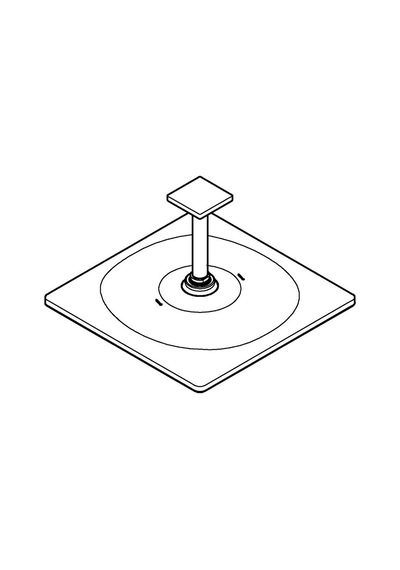 Grohe Rainshower Mono 310 Cube Tepe Duşu Seti 142 Mm, Tek Akışlı - 26566gn0