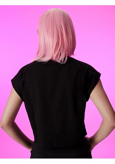 LOFT Loose Crop Kadın Tshirt K.kol Lf2034787 Q1.v1 Siyah
