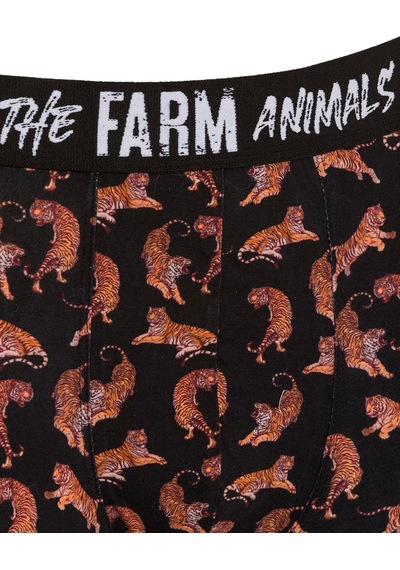 Farm Animals Tigers Desenli Boxer