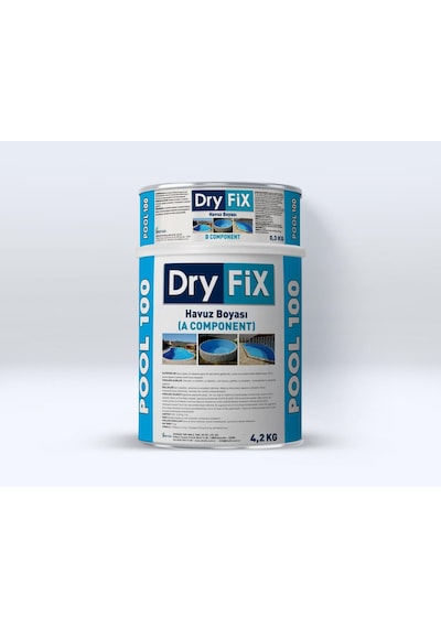Dryfix Pool100 Havuz Boyası Mavi 4.5 Kg Dryfix Pool100 Havuz Boyası Mavi 4.5 Kg