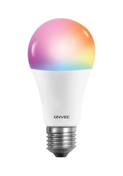 Onvec 2gen Tuya Wifi+bluetooth Destekli 9 W Rgb Çok Renkli Akıllı Led Ampul, 2.4 Ghz, Onvec, Amazon Alexa Ve Google H Diğer