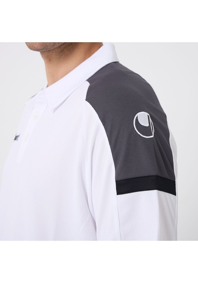 Beyaz - Antrasit Uhlsport Erkek Polo T-shirt Energy 1101801 Beyaz - Antrasit