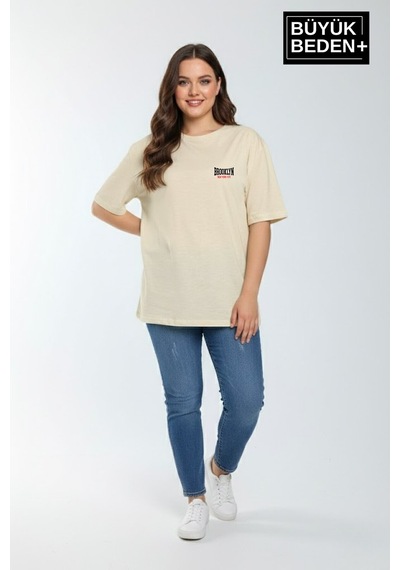 Superlife Süperlife Kadın Büyük Beden Brooklyn 1970 Baskılı 3xl-6xl Bisiklet Yaka Tshırt Spr25btsk510-3 Bej Superlife Süperlife Kadın Büyük Beden Brooklyn 1970 Baskılı 3xl-6xl Bisiklet Yaka Tshırt Spr25btsk510-3 Bej