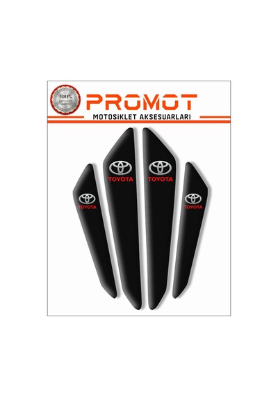 Araba Koruma Toyota Uyumlu Sticker Siyah 3d A Kalite++