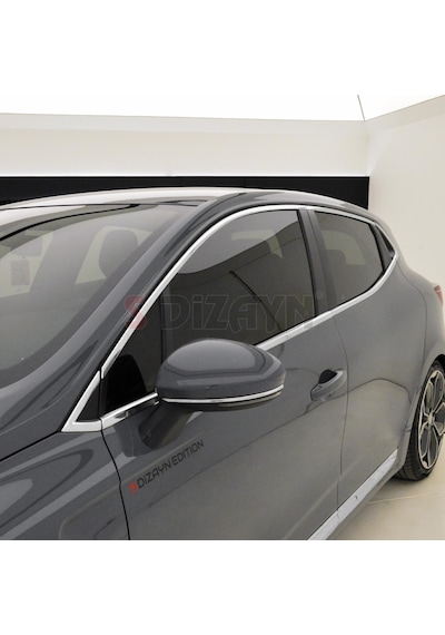 S-dizayn Renault Clio 5 Krom Cam Çerçevesi 12 Prç. 2019 Üzeri A+ Kalite