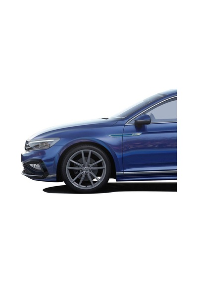 Omsa Vw Passat B8.5 R-line Krom Çamurluk Çıtası Mavi 4 Parça Abs 2019 Ve Sonrası
