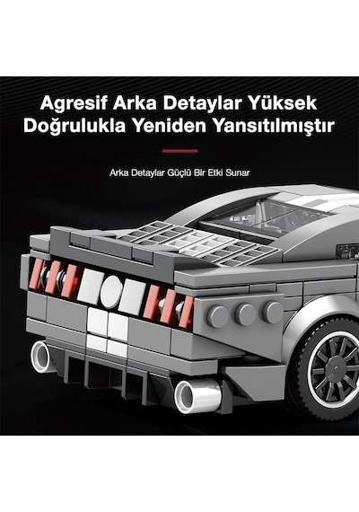 Reobrix Creator 682 Ford Shelby Gt500 Spor Araba Yaratıcı Yapı Blok Seti Building Blocks - 476 Parça