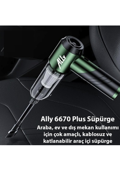 110w Ultra Güçlü Turbo Araç Ev Süpürgesi Araba Yıkama Süpürgesi 1 Saat Kullanım Şarjlı
