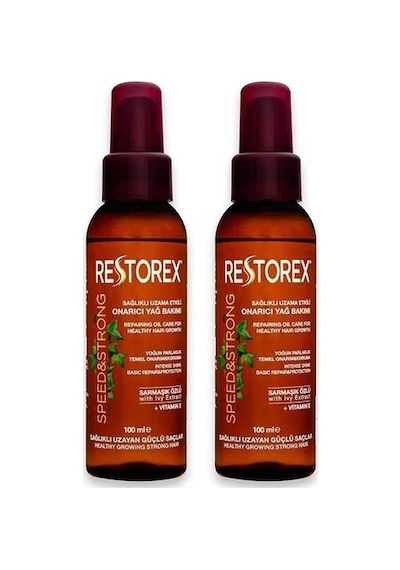 Restorex Saç Bakım Yağı 100Ml Uzama Etkili x 2 Adet