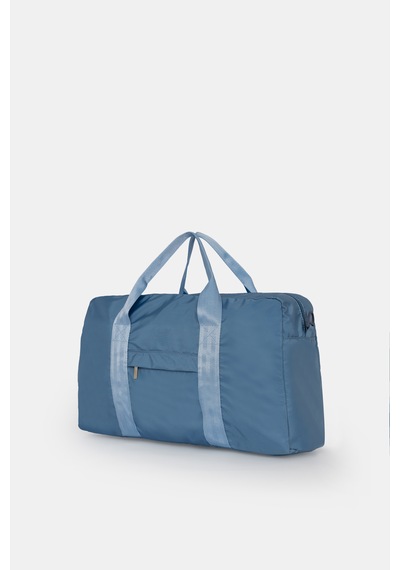 İcone Bag Kadın & Erkek Spor Çantası, Paraşüt Kumaş Önü Cepli Unisex Spor Fitness Gym Çantası Mavi