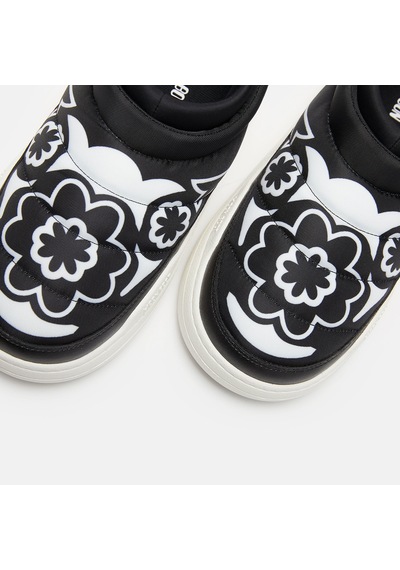 Black White Sneaker Günlük Kadın 80d2470030-na02 Moon Boot Park Soft Flower Black/whıte Siyah - Beyaz