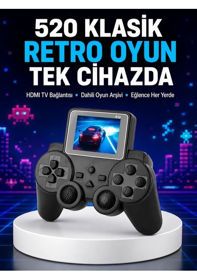 2025 A Kalite S10 Gamepad 520 Oyunlu Tv Bağlantılı Retro Atari Konsolu Yeni Nesil Çok Renkli 2025 A Kalite S10 Gamepad 520 Oyunlu Tv Bağlantılı Retro Atari Konsolu Yeni Nesil Çok Renkli