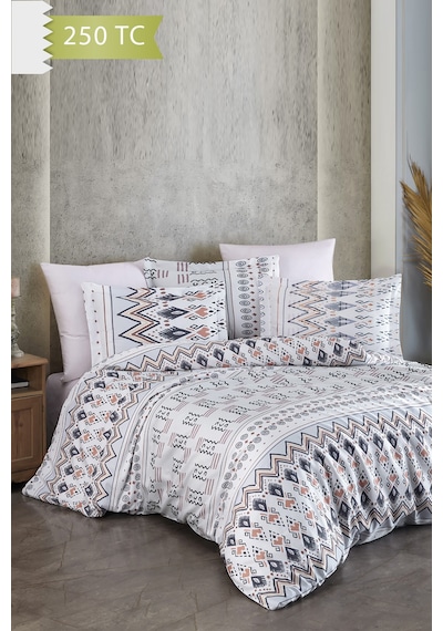 Varol 250 Tc Bambu Karışımlı Pamuk Saten Nevresim Takımı Family Size - Corso Çok Renkli