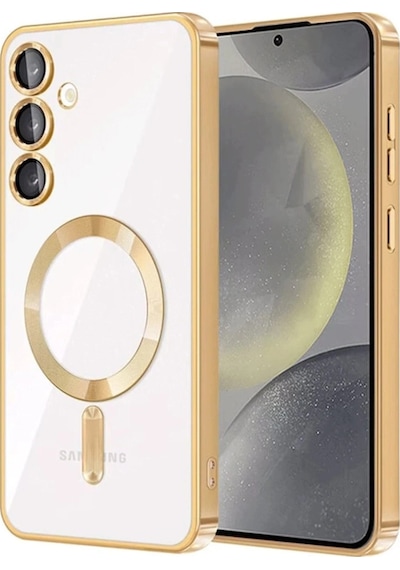 Samsung Uyumlu Galaxy A36 Kross Magneticsafe Kapak Altın