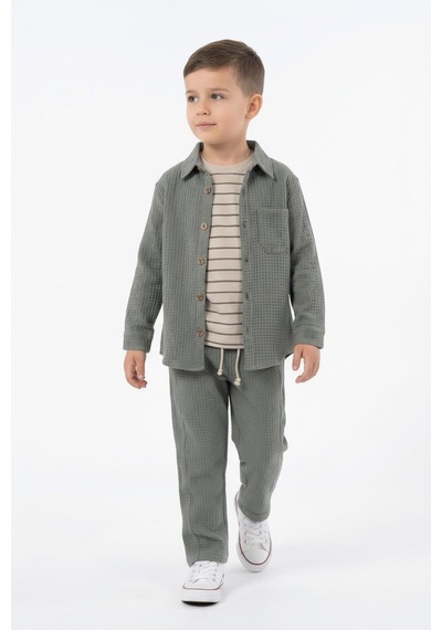 Mevsimlik Casual 3lü Takım Taş