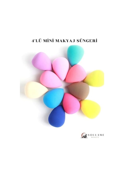 Soulame Beauty Make-Up Makyaj Sünger Seti 12'li