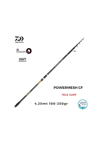 Daiwa Powermesh Cf 4.20mt 100-250gr Teleskopik Surf Kamış