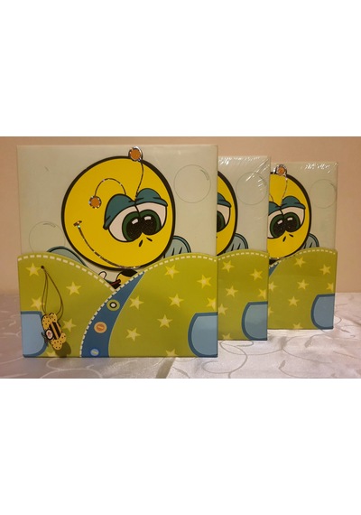 Cmf Kutulu Bebek Fotoğraf Resim Albümü 15x21 Cm 20'li + 10x15 Cm 60'lı Sarı
