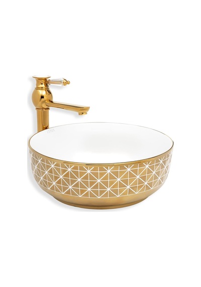 Eva Banyo Lena E-8114 Tezgah Üstü Porselen Lavabo